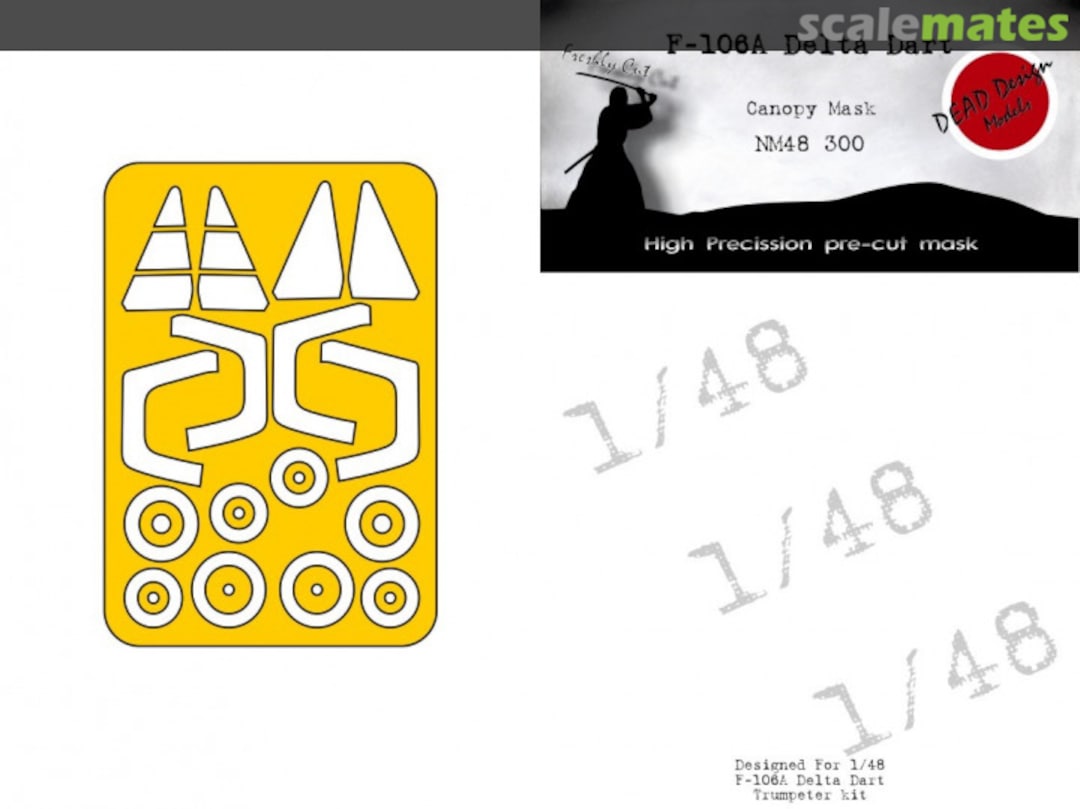 Boxart F-106A Delta Dart masks NM48300 DEAD Design Models Boxart F-106A Delta Dart masks NM48300 DEAD Design Models