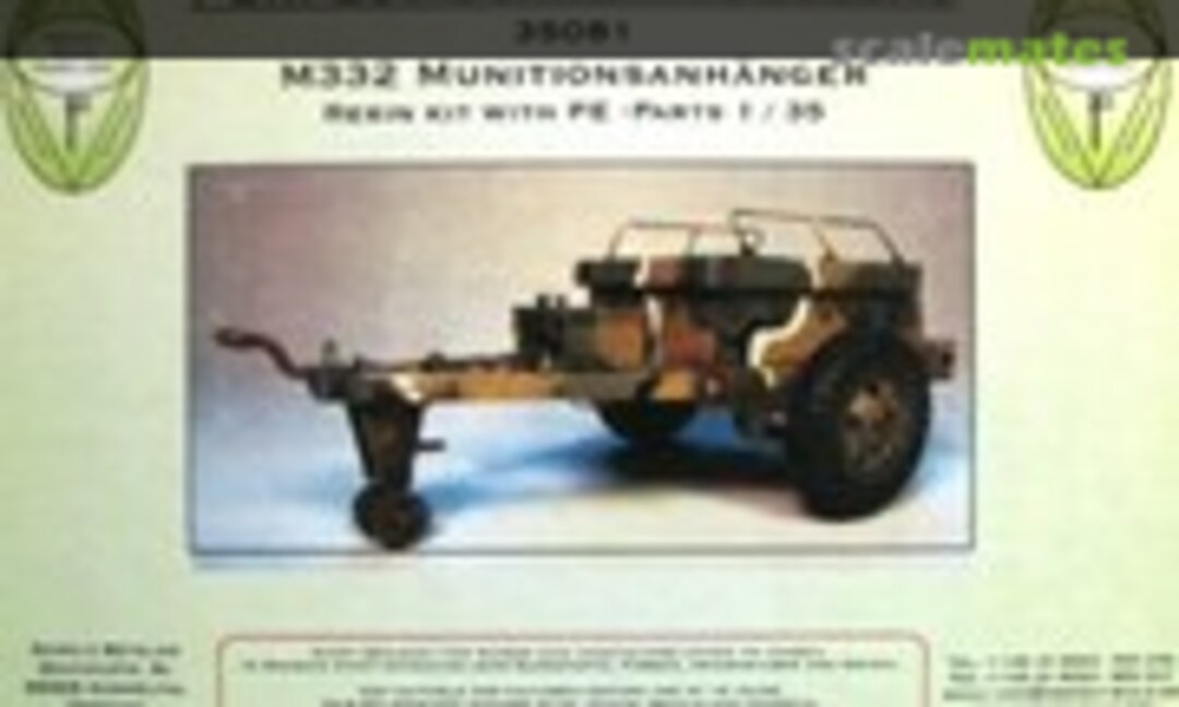 1:35 M332 Munitionsanhänger (Perfect Scale Modellbau 35081)