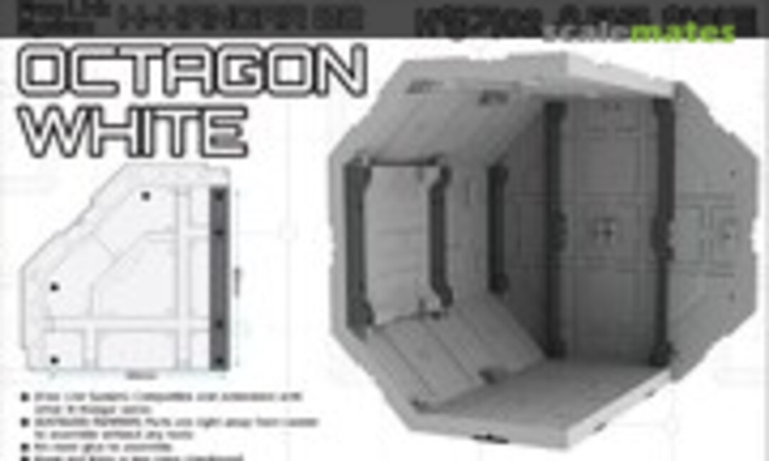 No H-Hangar 02 Octagon White (Hand &amp; Head HH-031)