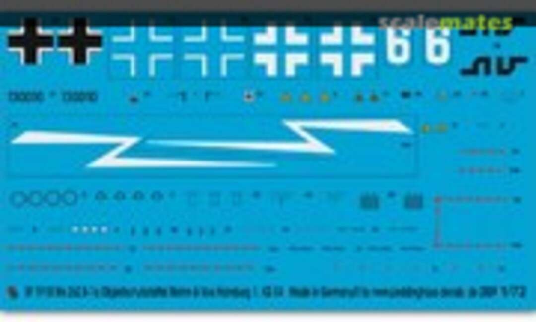 1:72 Me 262B-1a Objektschutzstaffel Blohm & Voss Hamburg 1.KG 54 (Peddinghaus-Decals EP 1918) EP 1918