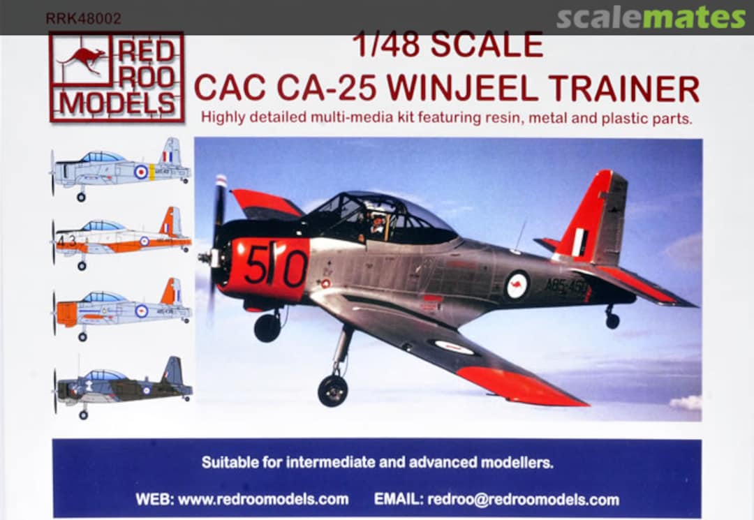 Boxart CAC CA-25 WINJEEL TRAINER RRK48002 Red Roo Models Boxart CAC CA-25 WINJEEL TRAINER RRK48002 Red Roo Models