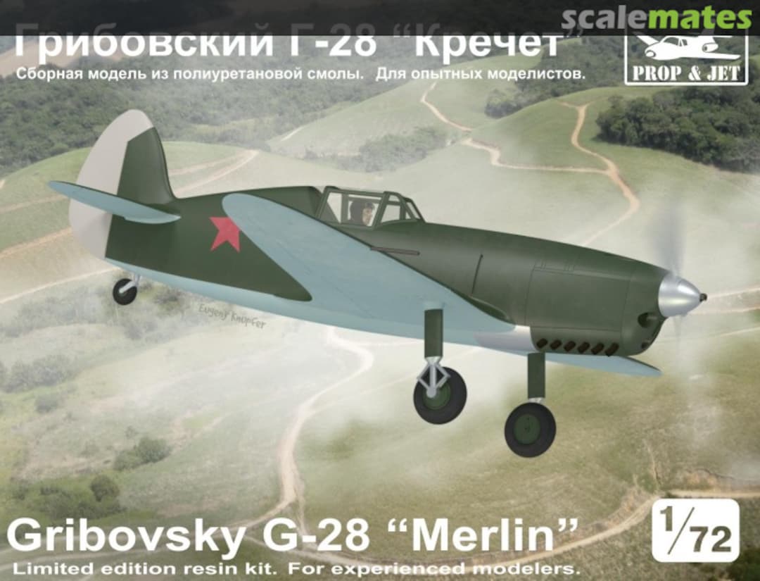 Boxart Gribovsky G-28 "Merlin" 7222 Prop & Jet Boxart Gribovsky G-28 "Merlin" 7222 Prop & Jet