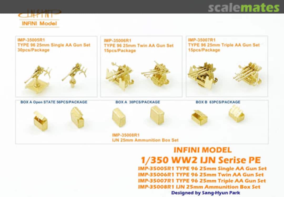 Boxart IJN Type 96 Single Mount 25mm AA Gun Set IMP-35005R1 INFINI Model Boxart IJN Type 96 Single Mount 25mm AA Gun Set IMP-35005R1 INFINI Model