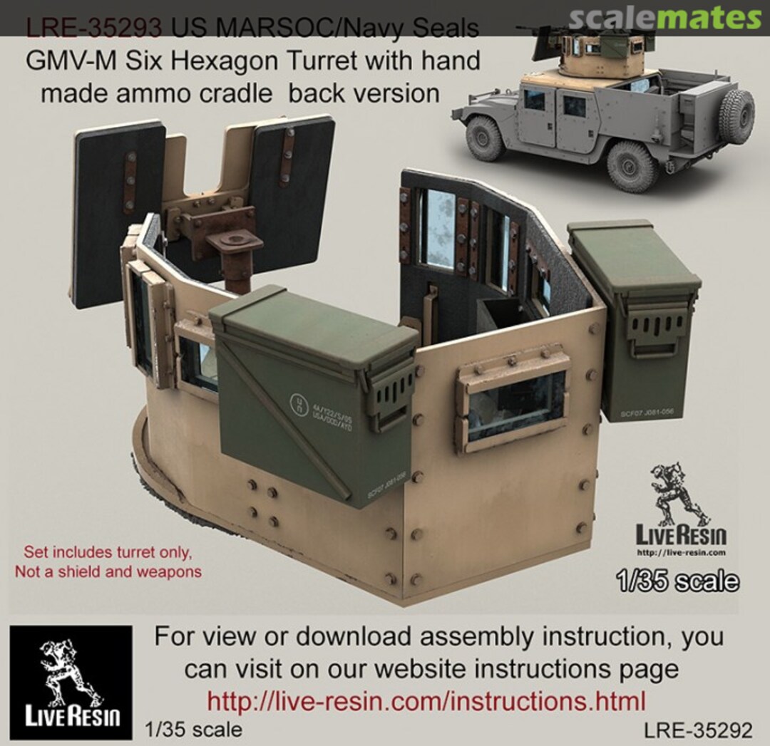 Boxart US MARSOC/Navy Seals GMV-M Six Grain Turret LRE-35293 Live Resin Boxart US MARSOC/Navy Seals GMV-M Six Grain Turret LRE-35293 Live Resin
