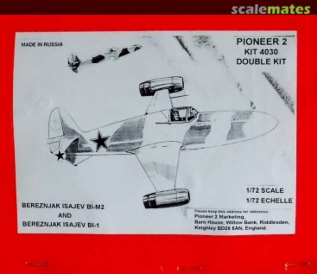 Boxart Bereznjak Isajev BI-M2 and Bereznjak Isajev BI-1 4-4030 Pioneer 2 Boxart Bereznjak Isajev BI-M2 and Bereznjak Isajev BI-1 4-4030 Pioneer 2