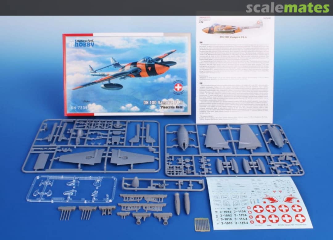 Contents DH.100 Vampire FB.6 SH72391 Special Hobby Contents DH.100 Vampire FB.6 SH72391 Special Hobby