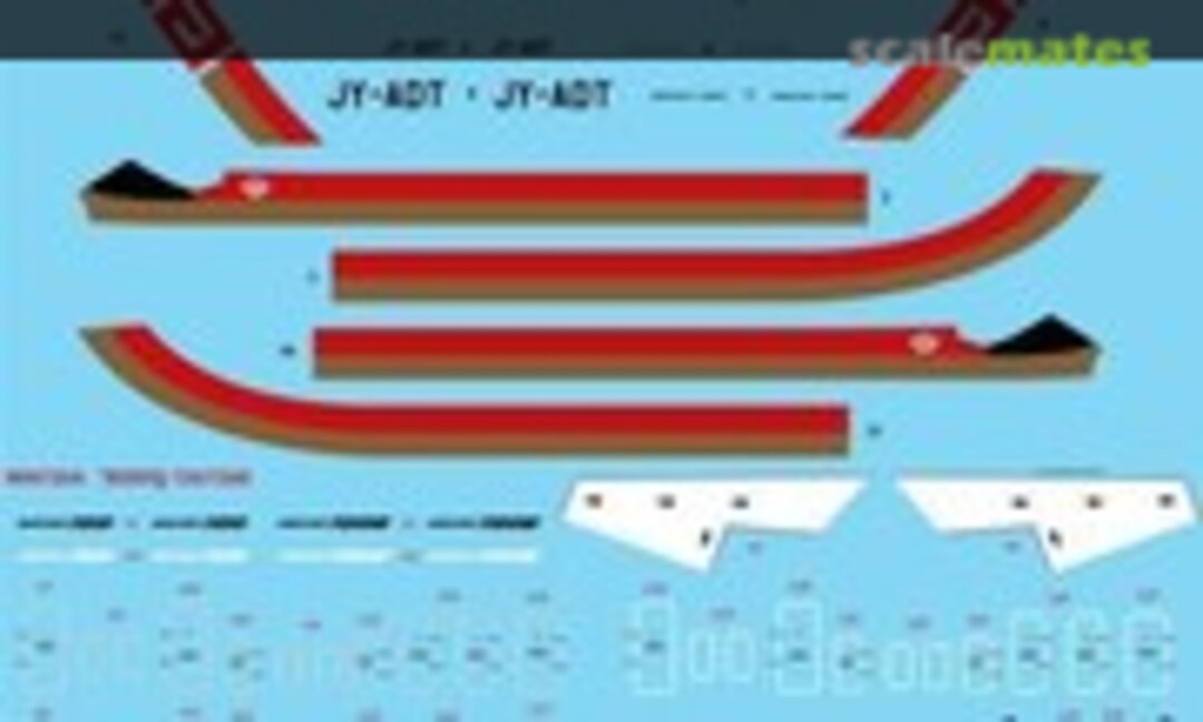 1:144 Alia Boeing 720B (26 Decals 144-814)