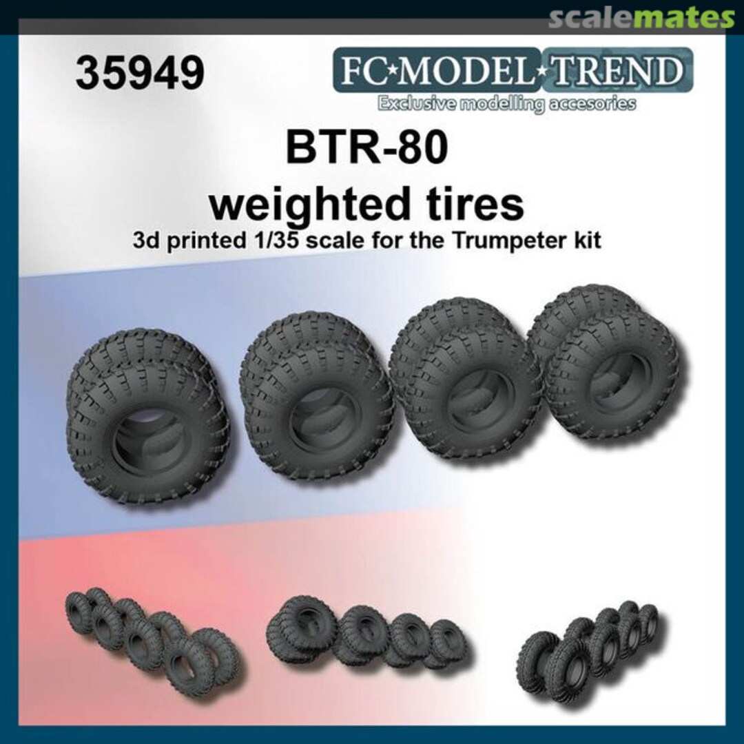 Boxart BTR-80 weighted tyres 35949 FC Model Trend Boxart BTR-80 weighted tyres 35949 FC Model Trend