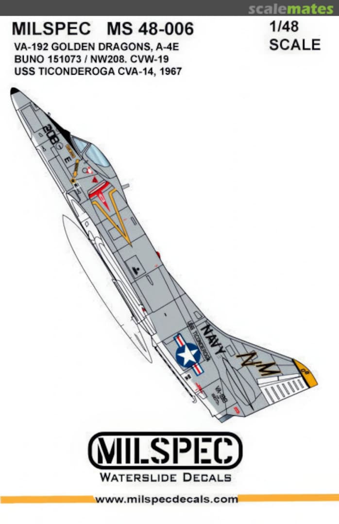 Boxart VA-192 Golden Dragons, A-4E 48-006 Milspec Boxart VA-192 Golden Dragons, A-4E 48-006 Milspec