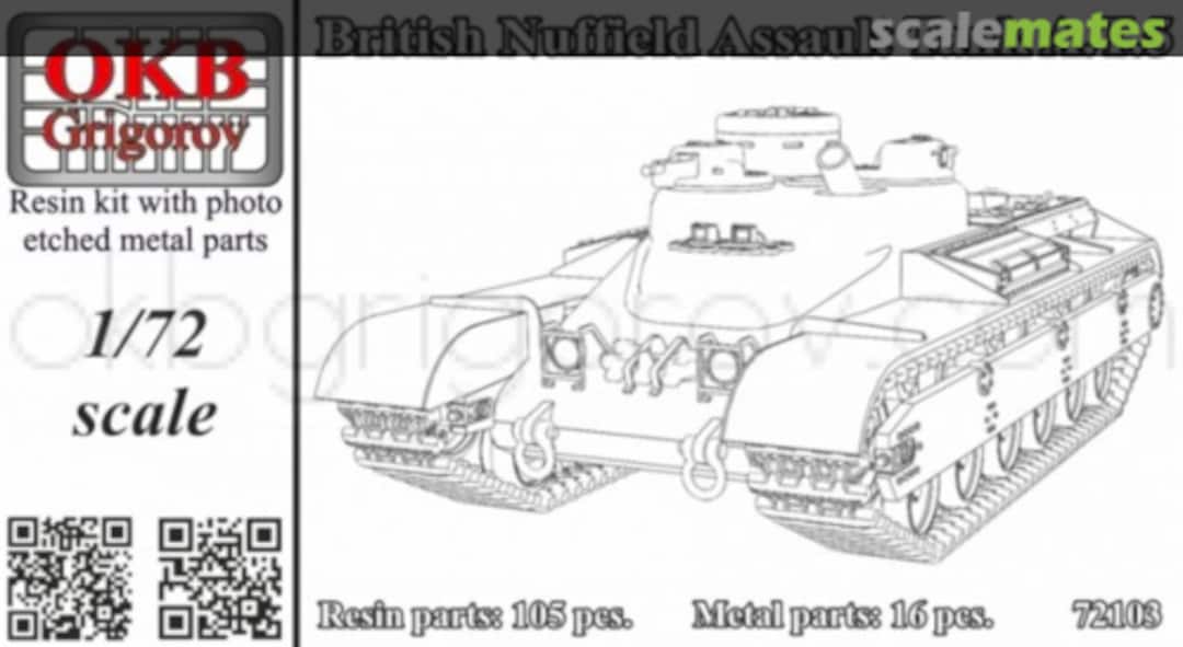 Boxart British Nuffield Assault Tank A.T.5 72103 OKB Grigorov Boxart British Nuffield Assault Tank A.T.5 72103 OKB Grigorov