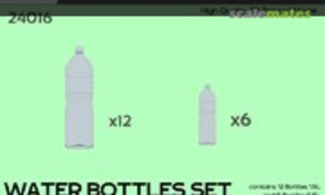 1:24 Water Bottles Set (C3D Resin Miniatures 24016) 24016