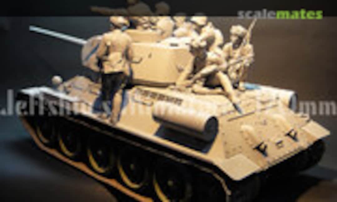 1:16 WWII T-34/85 tank crew & riders (Jeffshiu's Miniatures JS120156) JS120156