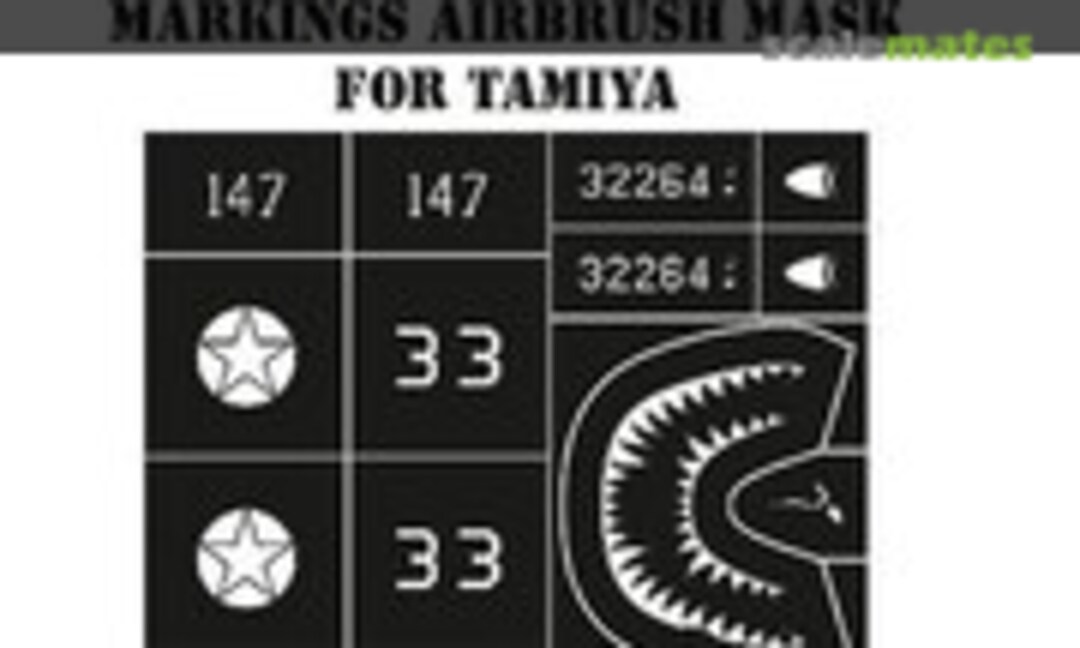 1:48 Lockheed P-38G/H Lightning Markings Airbrush Mask (MH Models X48056) X48056