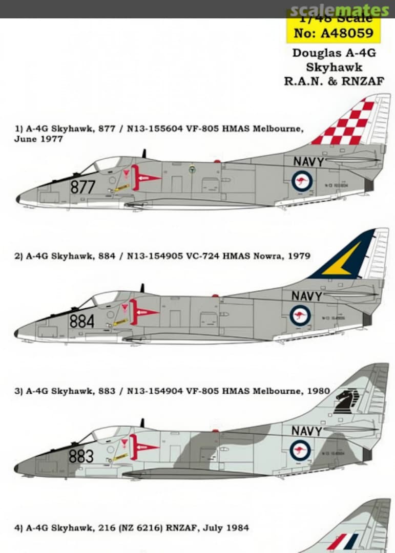 Boxart Douglas A-4 Skyhawk RAN & RNZAF 48059 Aussie Decals Boxart Douglas A-4 Skyhawk RAN & RNZAF 48059 Aussie Decals