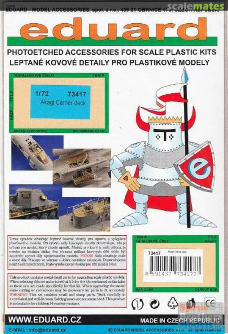 Boxart Akagi Carrier deck 73417 Eduard Boxart Akagi Carrier deck 73417 Eduard