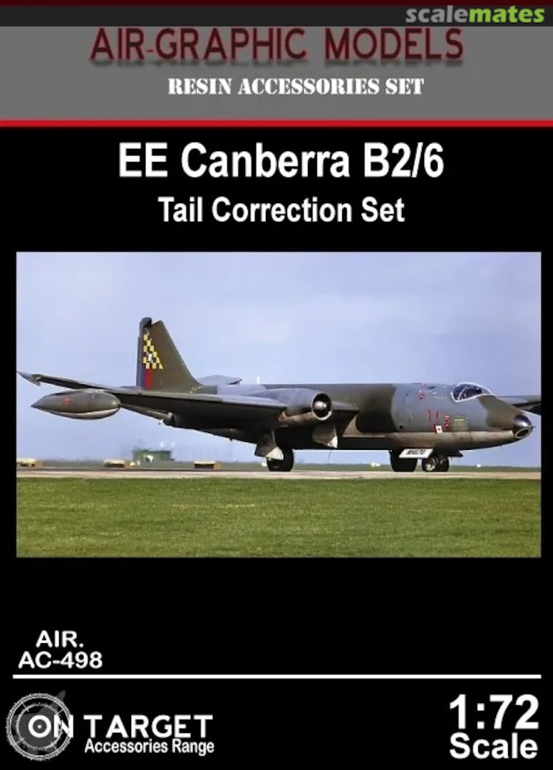 Boxart EE/BAC Canberra B2/6 Tail Correction Set AIR.AC-498 Air-Graphics Models Boxart EE/BAC Canberra B2/6 Tail Correction Set AIR.AC-498 Air-Graphics Models