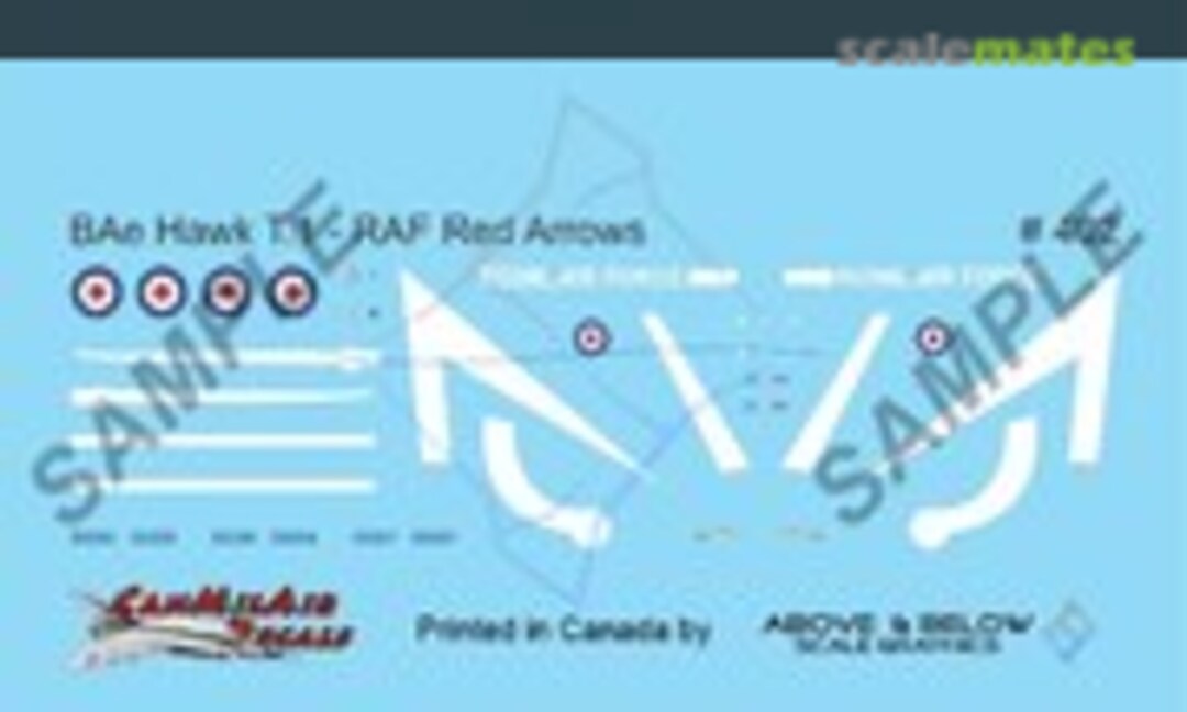 1:144 BAe Hawk T.1 - RAF Red Arrows (Above & Below Graphics 402) 402