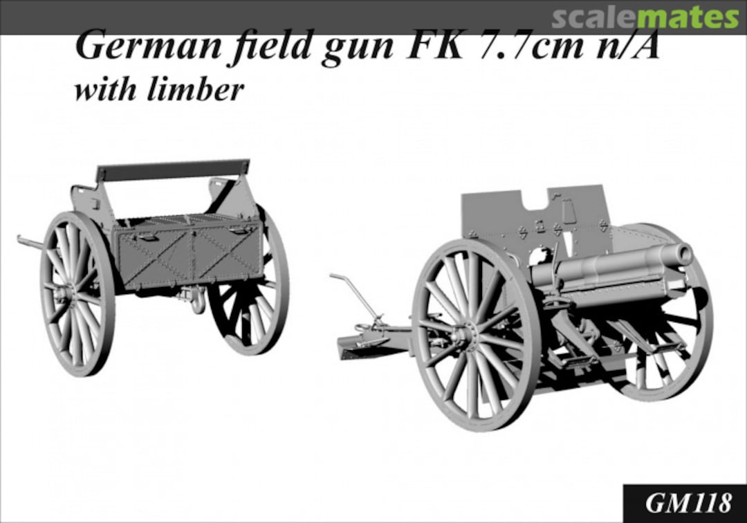 Boxart German field gun FK 7,7cm n/A With Limber GM118 St.George Model Boxart German field gun FK 7,7cm n/A With Limber GM118 St.George Model