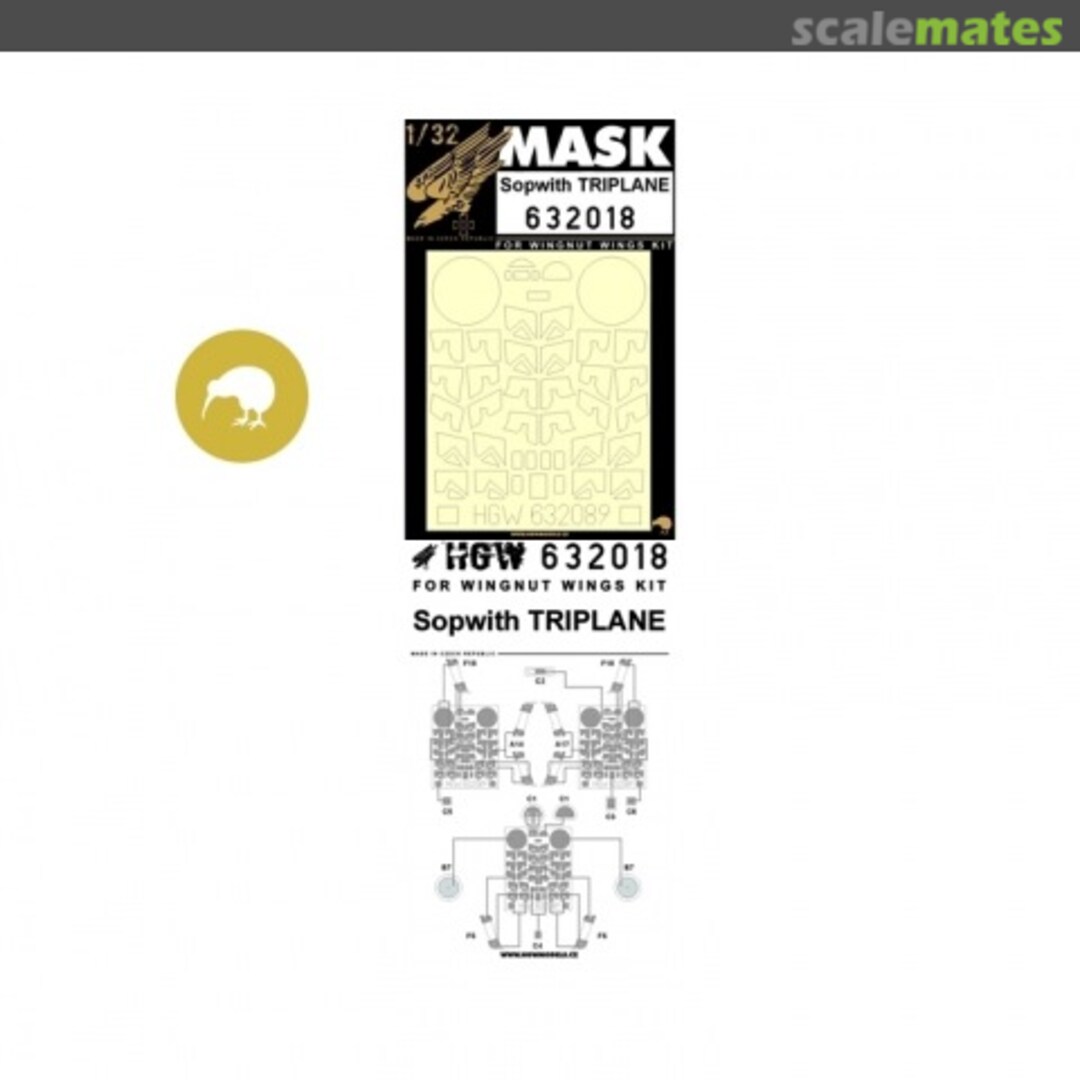 Boxart Sopwith Triplane - Masks Set 632018 HGW Models Boxart Sopwith Triplane - Masks Set 632018 HGW Models