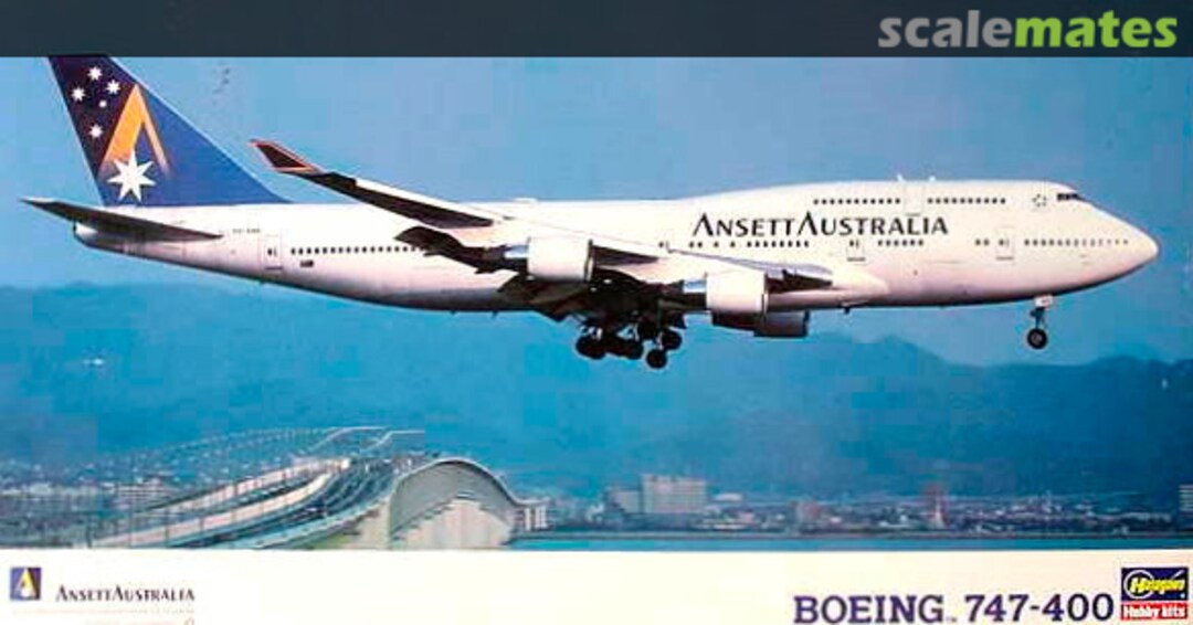Boxart Ansett Australia Boeing 747-400 10621 Hasegawa Boxart Ansett Australia Boeing 747-400 10621 Hasegawa