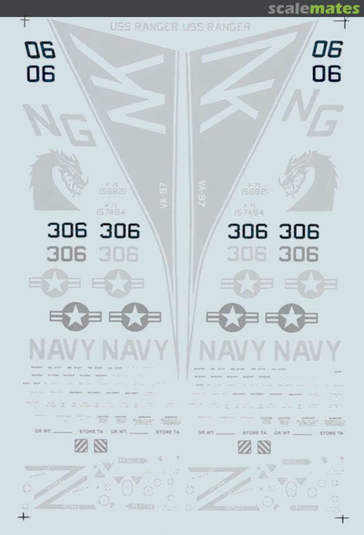 Boxart A-7E Low Visibility Markings 48-206 Microscale Boxart A-7E Low Visibility Markings 48-206 Microscale