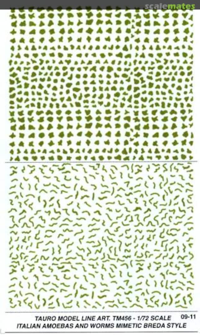 Boxart Italian Amoebas and Worm Mimetic Breda Style TU 456 Tauro Model
