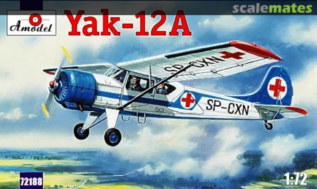 Boxart Yakovlev Yak-12A 72188 Amodel