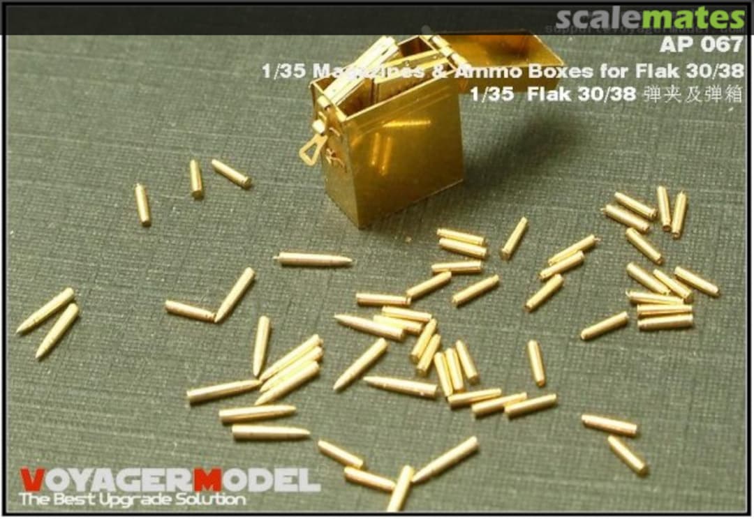 Boxart 20mm FlaK 30/38 Magazines & Ammo Boxes AP067 Voyager Model