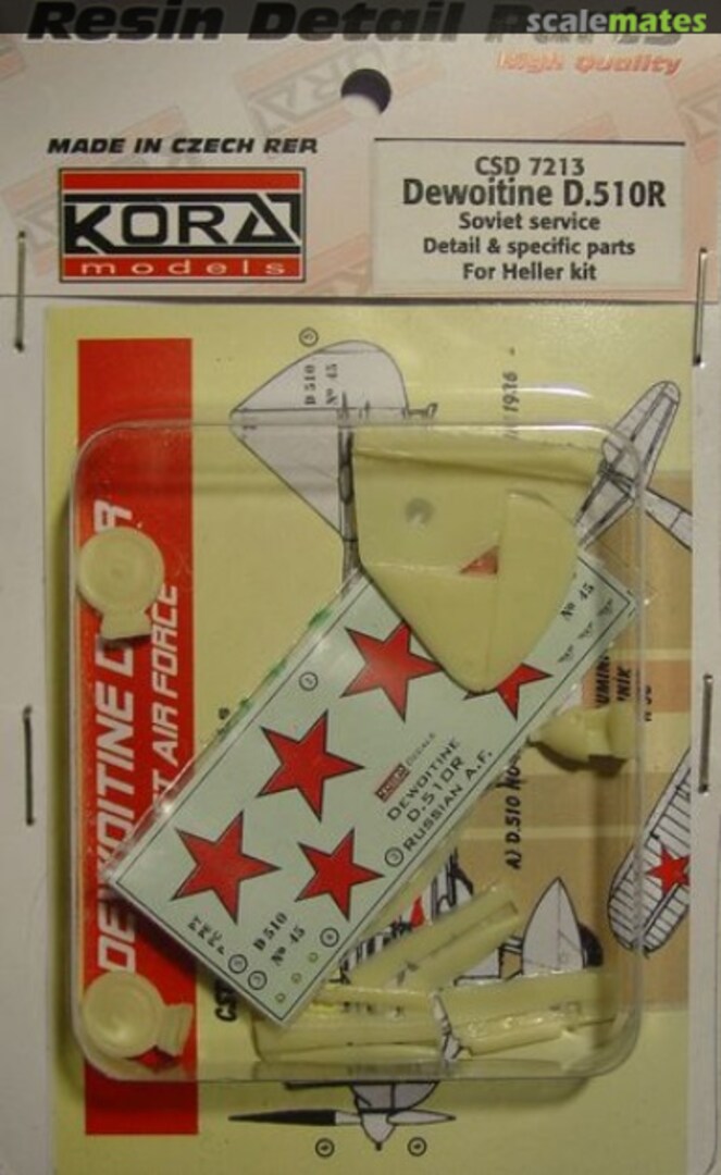 Boxart Dewoitine D.510R Soviet Service CSD7213 Kora Models Boxart Dewoitine D.510R Soviet Service CSD7213 Kora Models
