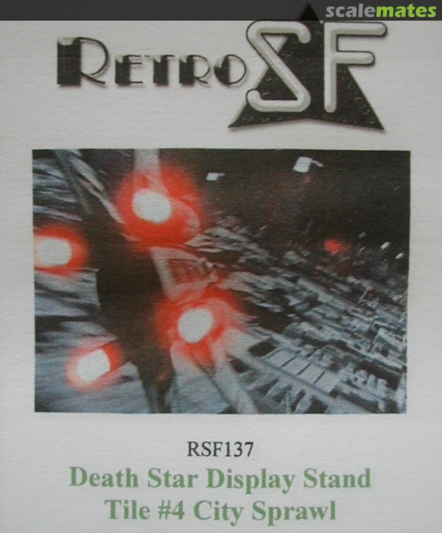 Boxart Death Star Display Stand Tile #4 City Sprawl RSF137 RetroSF Boxart Death Star Display Stand Tile #4 City Sprawl RSF137 RetroSF