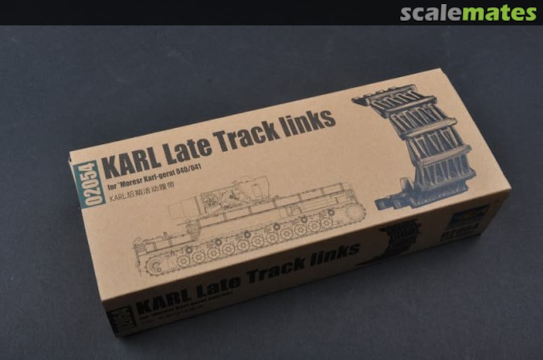 Boxart KARL late Track links 02054 Trumpeter Boxart KARL late Track links 02054 Trumpeter