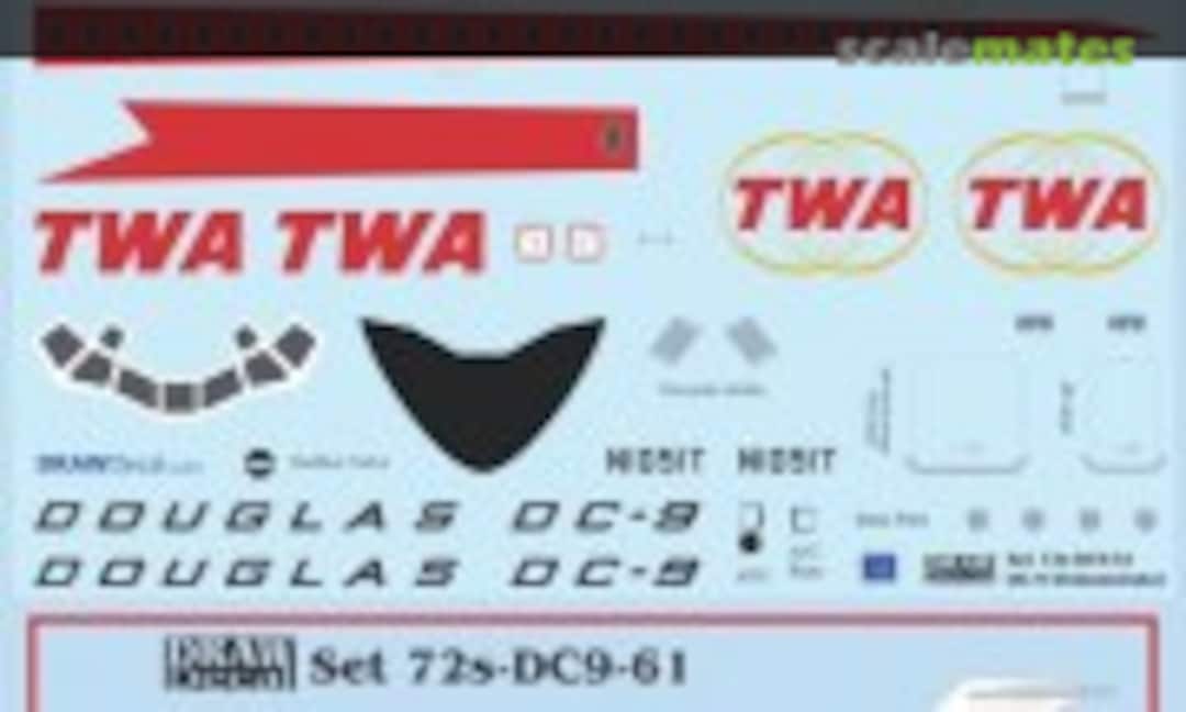 1:72 Douglas DC-9 Demonstrator (Draw Decal 72-DC9-61) 72-DC9-61