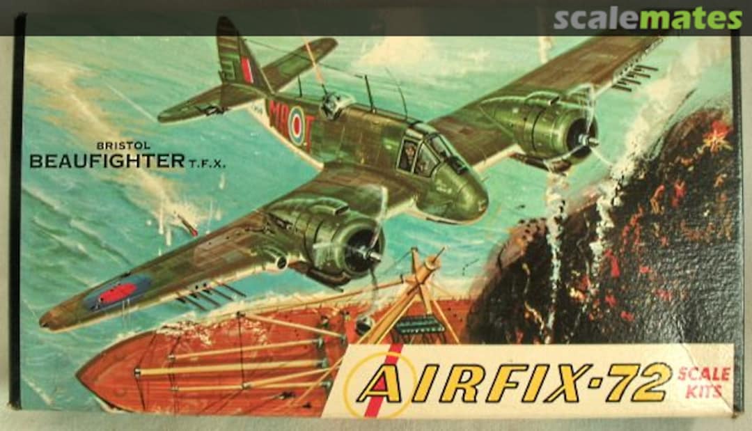 Boxart Bristol Beaufighter T.F.X. 7-49 Airfix Corporation of America Boxart Bristol Beaufighter T.F.X. 7-49 Airfix Corporation of America