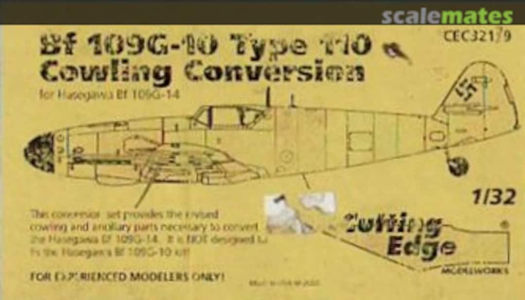 Boxart Bf 109G-10 Type 110 Cowling Conversion CEC32139 Cutting Edge Modelworks Boxart Bf 109G-10 Type 110 Cowling Conversion CEC32139 Cutting Edge Modelworks