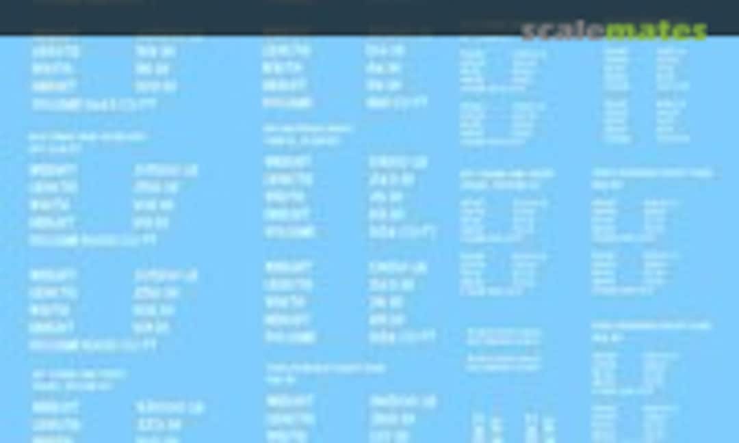 1:35 D-Day shipping stencils for armor other than Shermans (white) (Archer AR35005W) AR35005W