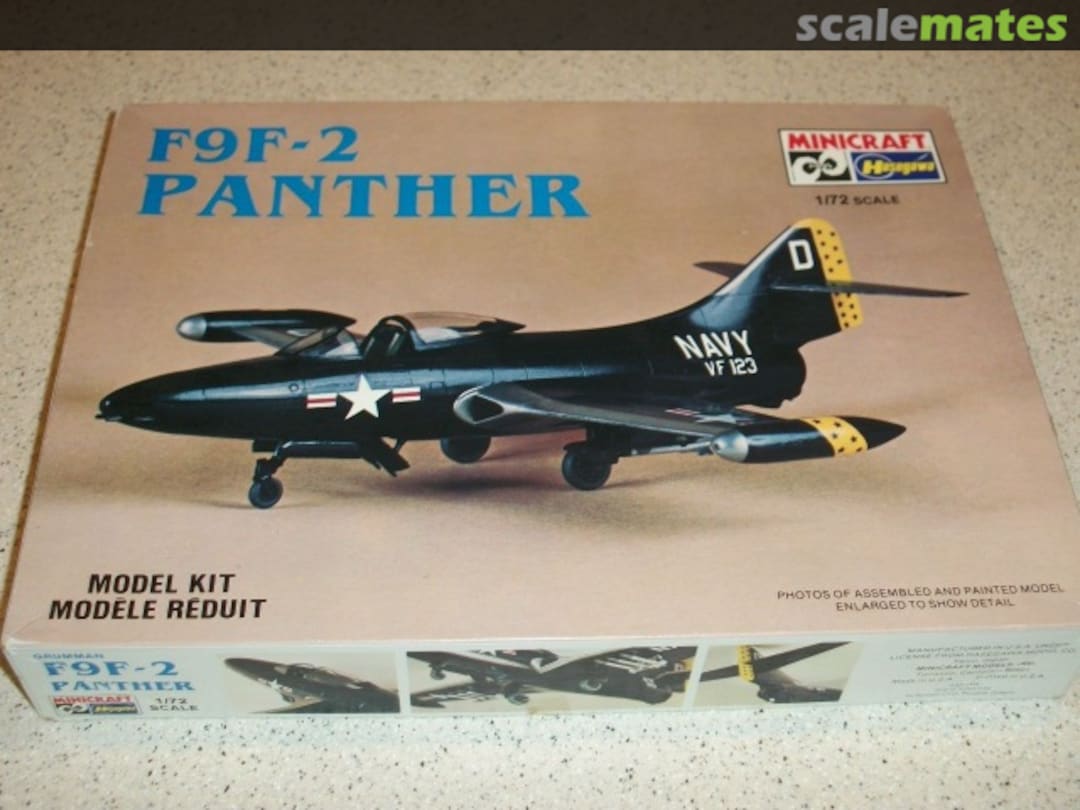 Boxart F9F-2 Panther 1138 Minicraft Hasegawa