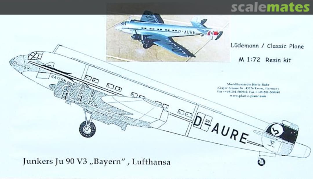 Boxart Junkers Ju 90 LR123 Lüdemann-Modellbau Boxart Junkers Ju 90 LR123 Lüdemann-Modellbau