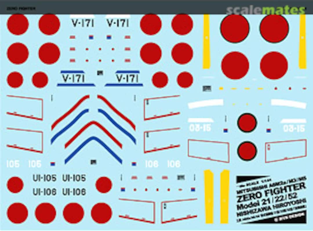 Boxart Mistubishi A6M2a/M3/M5 Zero Fighter [Hiroyoshi Nishizawa] A-417 MYK Design