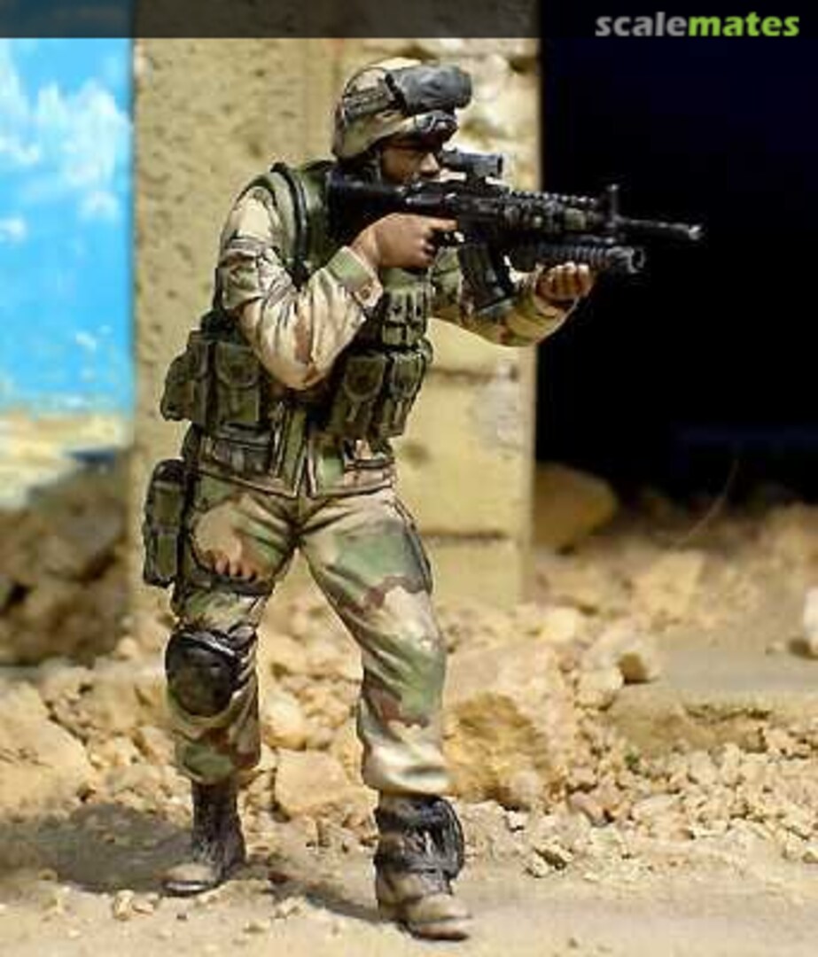 Boxart US OIF Soldier SHOOTING BL35090F Blast Models Boxart US OIF Soldier SHOOTING BL35090F Blast Models