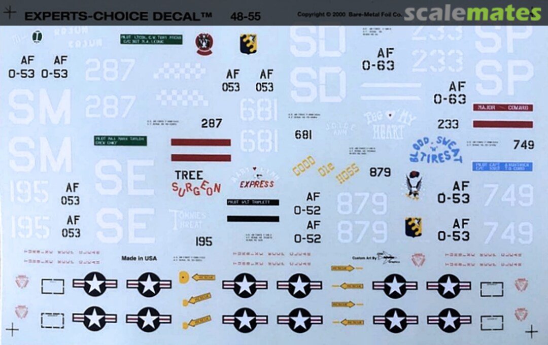 Boxart F-100D Super Sabres 48-55 Experts-Choice Decal Boxart F-100D Super Sabres 48-55 Experts-Choice Decal