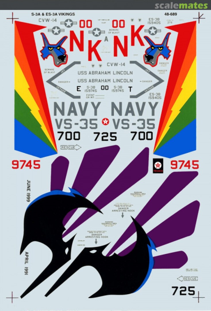 Boxart S-3B & ES-3A Vikings 48-689 SuperScale International Boxart S-3B & ES-3A Vikings 48-689 SuperScale International