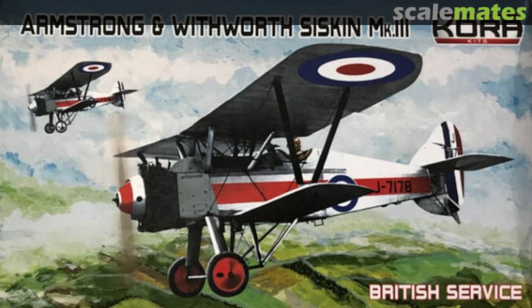 Boxart Armstrong & Withworth Siskin Mk.III KPK72112 Kora Models