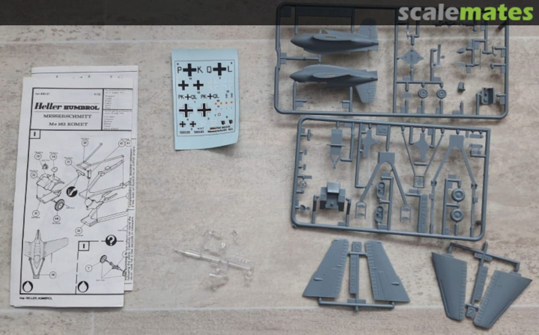Contents Messerschmitt Me163 Komet 80237 Heller Contents Messerschmitt Me163 Komet 80237 Heller