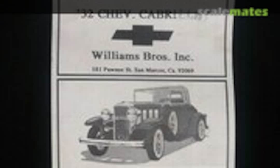 1:87 32 Chevrolet Cabriolet (Williams Brothers 545) 545