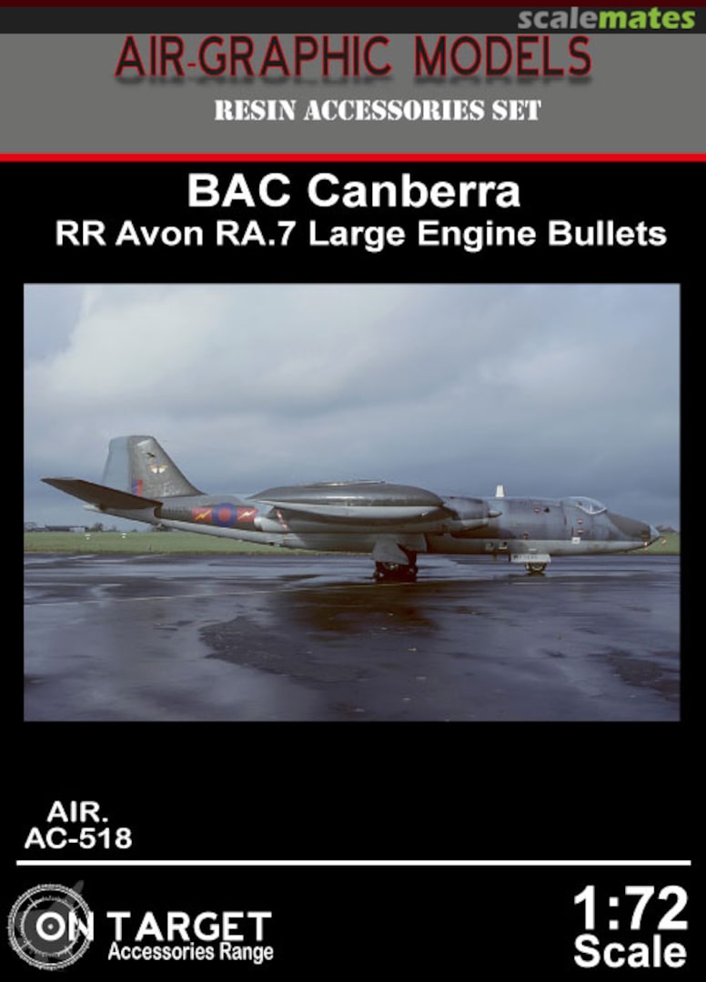 Boxart BAC Canberra RR Avon RA.7 Large Engine Bullets AIR.AC-518 Air-Graphics Models Boxart BAC Canberra RR Avon RA.7 Large Engine Bullets AIR.AC-518 Air-Graphics Models