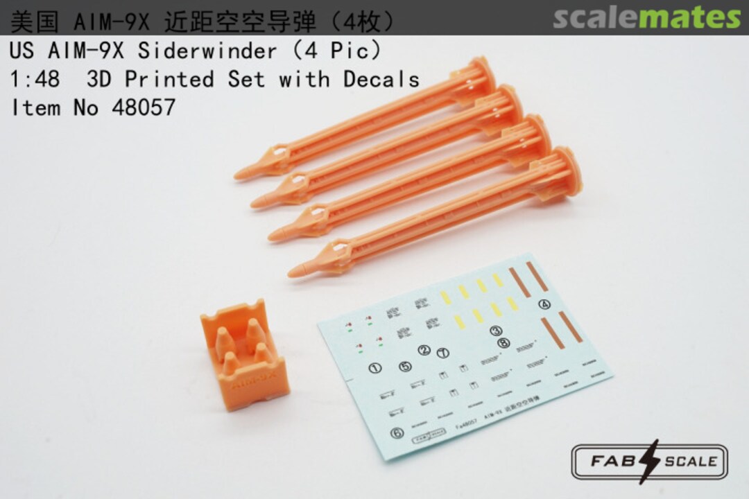 Boxart US AIM-9X Siderwinder(4 Pic ) Fa48057 Fab Scale Boxart US AIM-9X Siderwinder(4 Pic ) Fa48057 Fab Scale