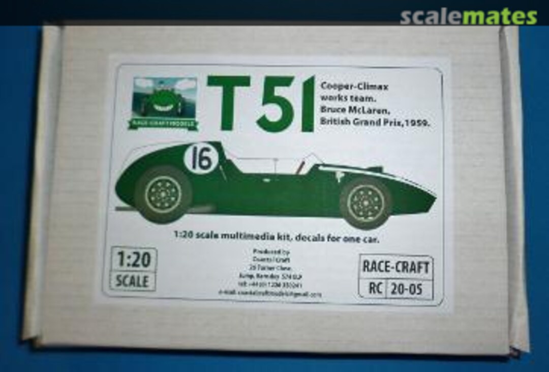 Boxart Cooper T51 - Cooper works team RC 20-05 Race Craft Boxart Cooper T51 - Cooper works team RC 20-05 Race Craft