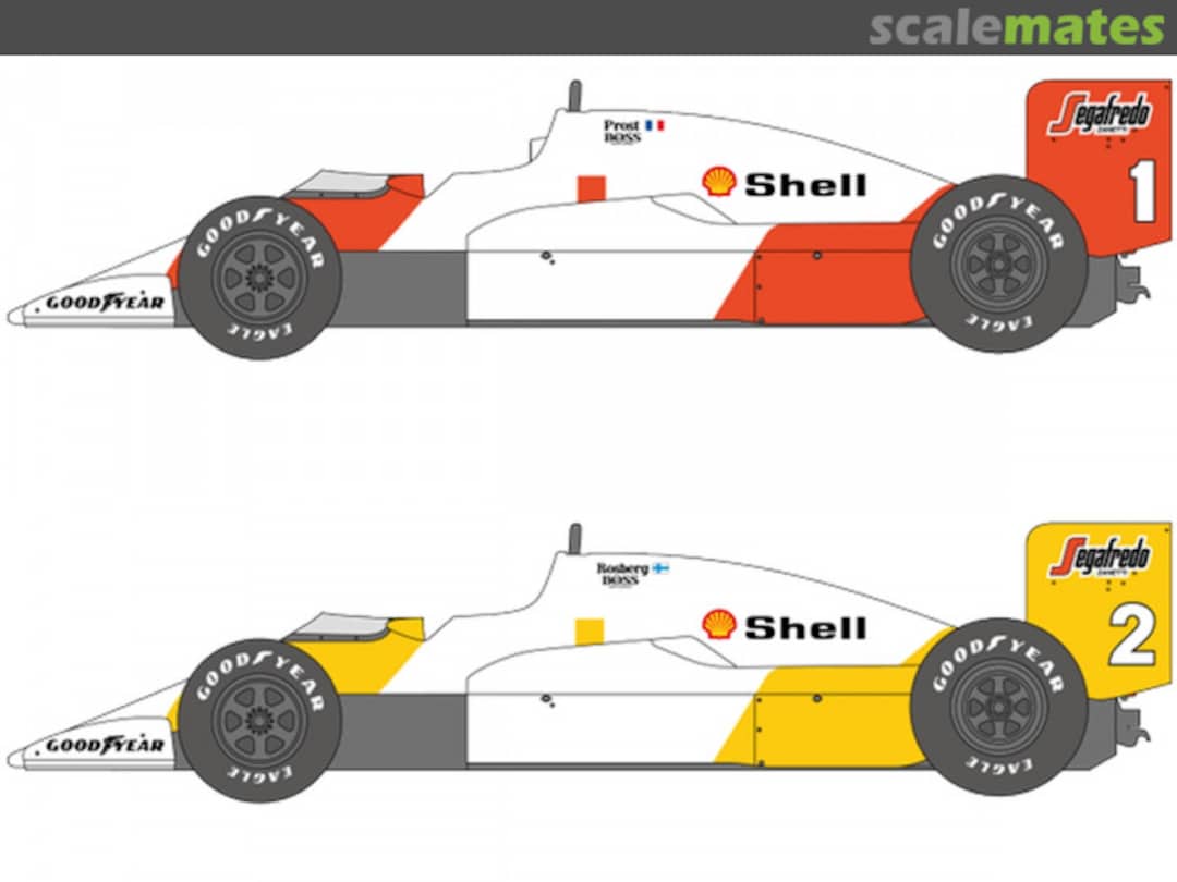 Boxart McLaren TAG Porsche MP4/2C sponsored by Segafredo #1, 2 SHK-D508 Shunko Models Boxart McLaren TAG Porsche MP4/2C sponsored by Segafredo #1, 2 SHK-D508 Shunko Models