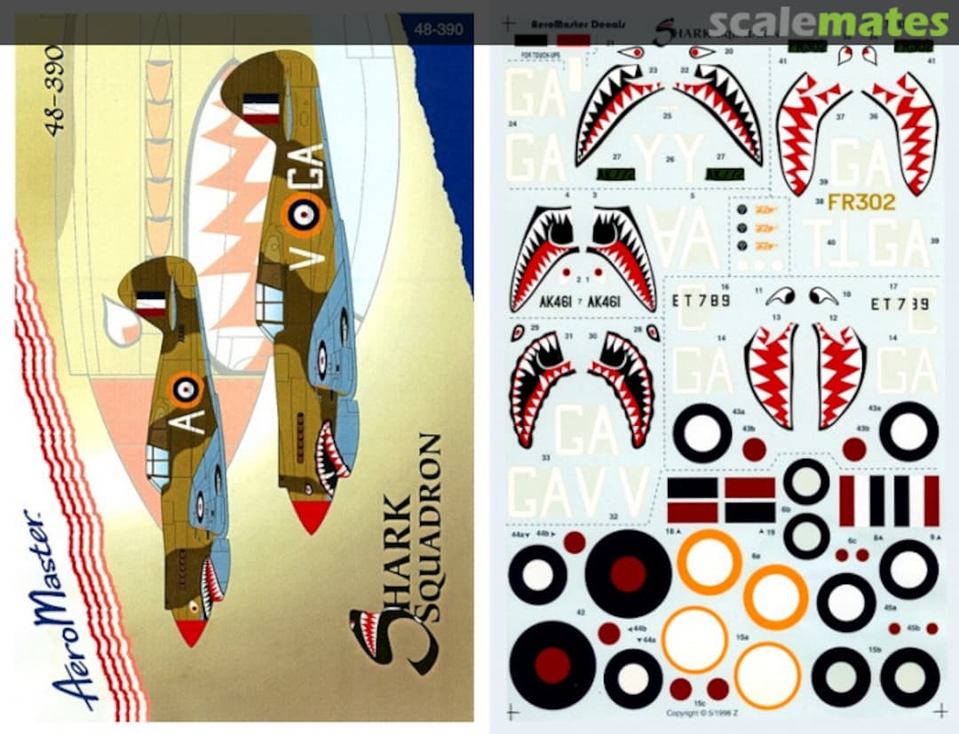 Boxart Shark Squadron 48-390 AeroMaster Boxart Shark Squadron 48-390 AeroMaster