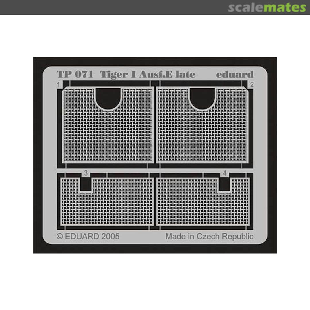 Boxart Tiger I Ausf. E late TP071 Eduard Boxart Tiger I Ausf. E late TP071 Eduard
